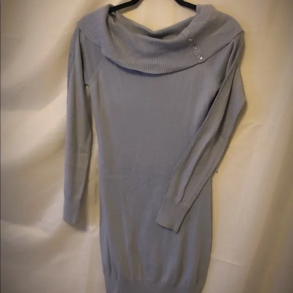off the shoulder cowl neck sweater dress Women's Cozy Lofty Cowl Neck Sweater Dress